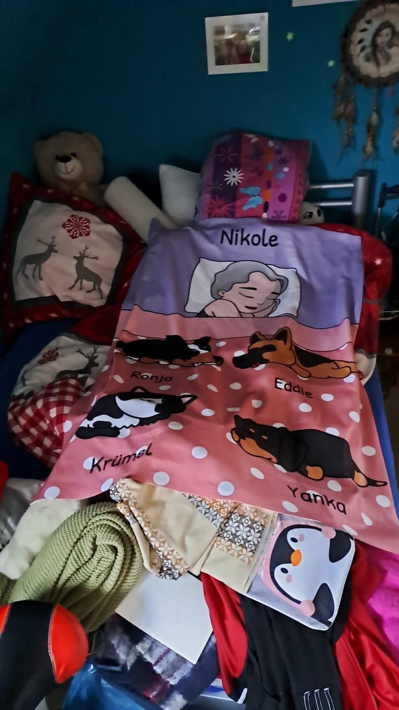 Customer photo review of Kuschelzeit mit Fellnasen Single - Individuelle Decke