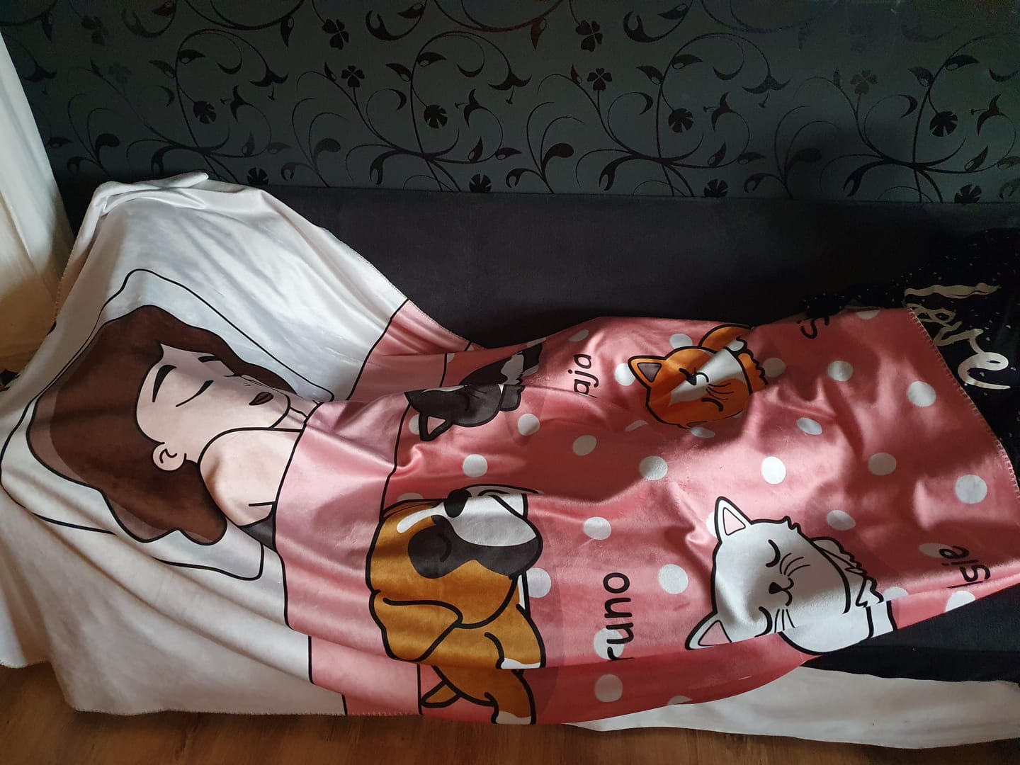 Customer photo review of Kuschelzeit mit Fellnasen Single - Individuelle Decke