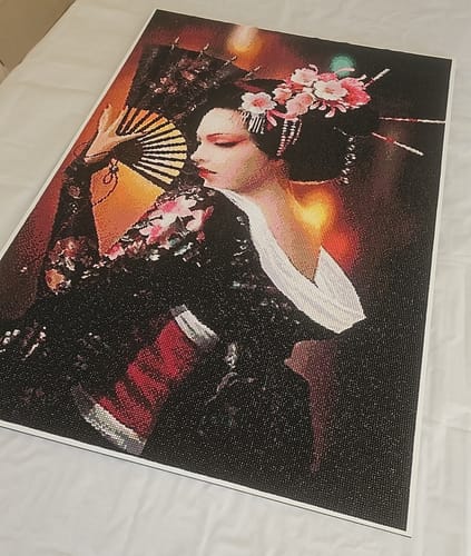 Customer photo review of 5D Diamond Painting Japanische Geisha