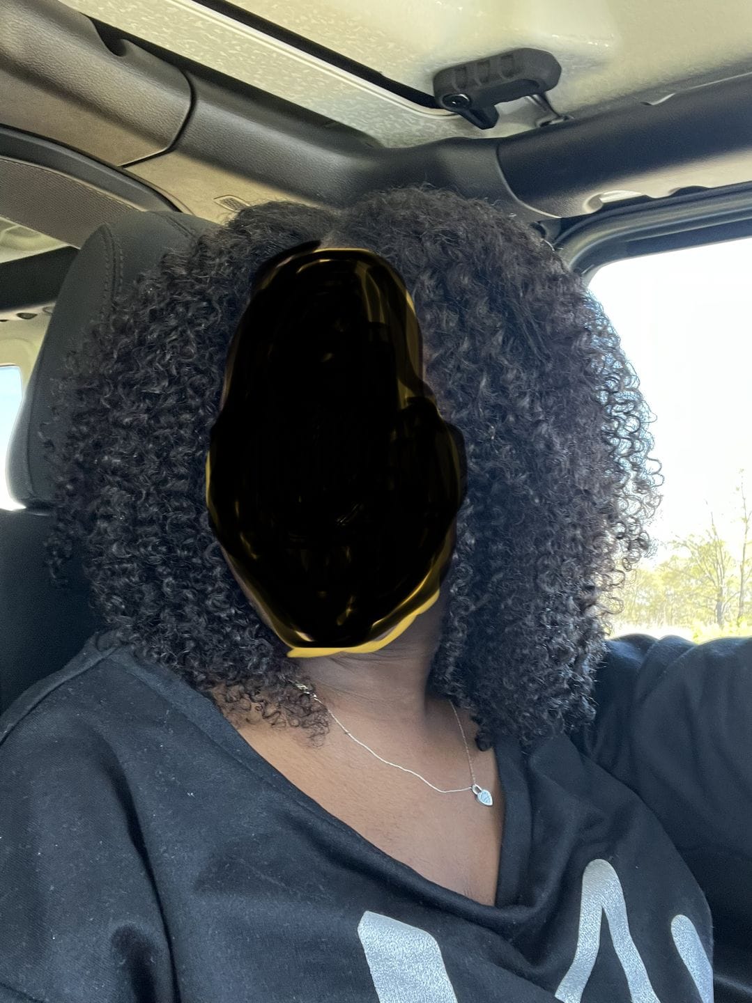 Customer photo review of Nicole Burmese 4A Kinky Curly - InvisiRoot™ Clip-ins (AKA TrueRoot™ Clip-ins)