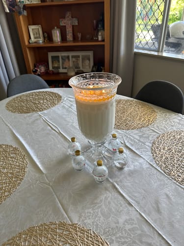 Customer photo review of Crystal Vase Candle - Coconut & Lime PRE-ORDER