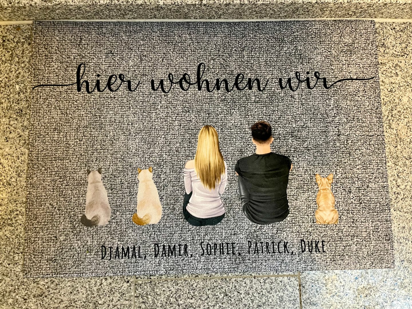 Customer photo review of Pärchen - Individuelle Fußmatte