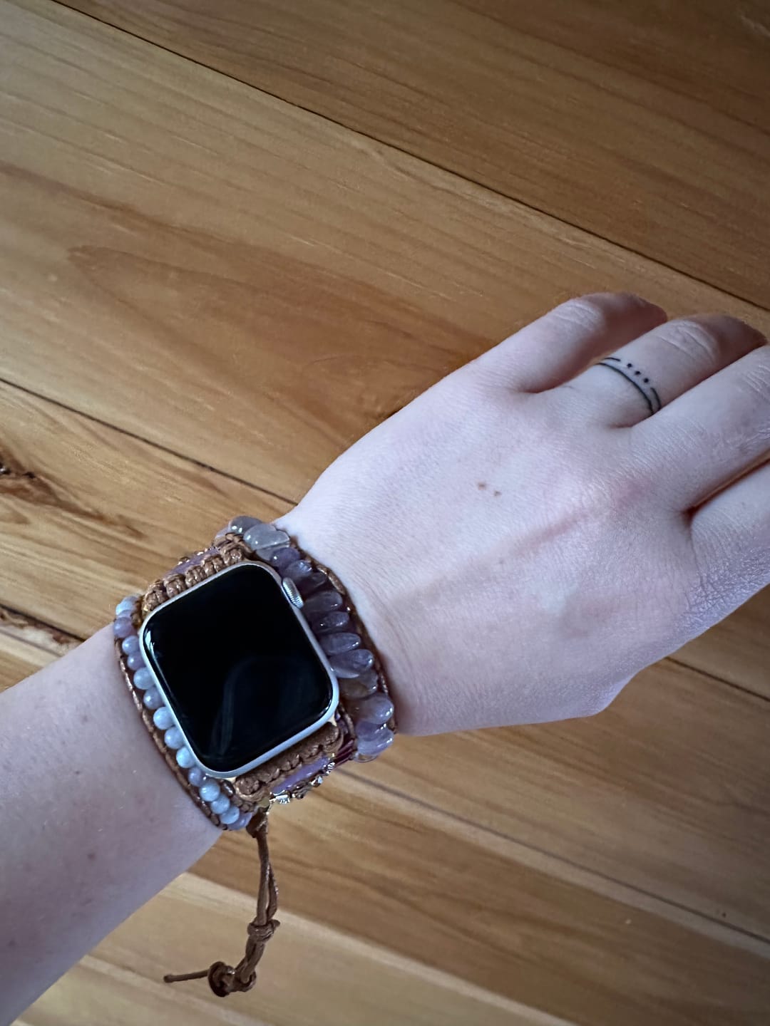Customer photo review of Purple Jade Magical Apple Watch Strap