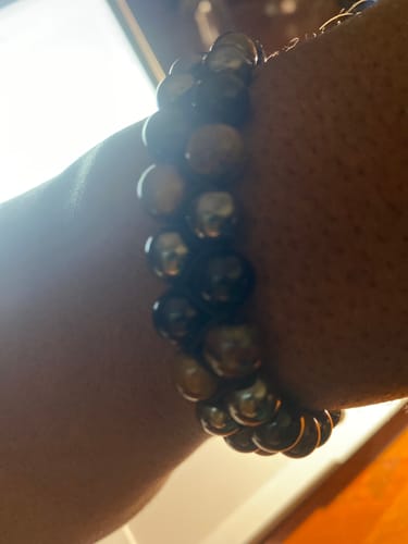 Customer photo review of Bracelet de Pierres Précieuses à Double Couche