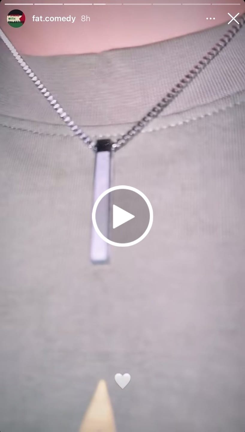 Customer video review of Ayatul Kursi Bar Halskette