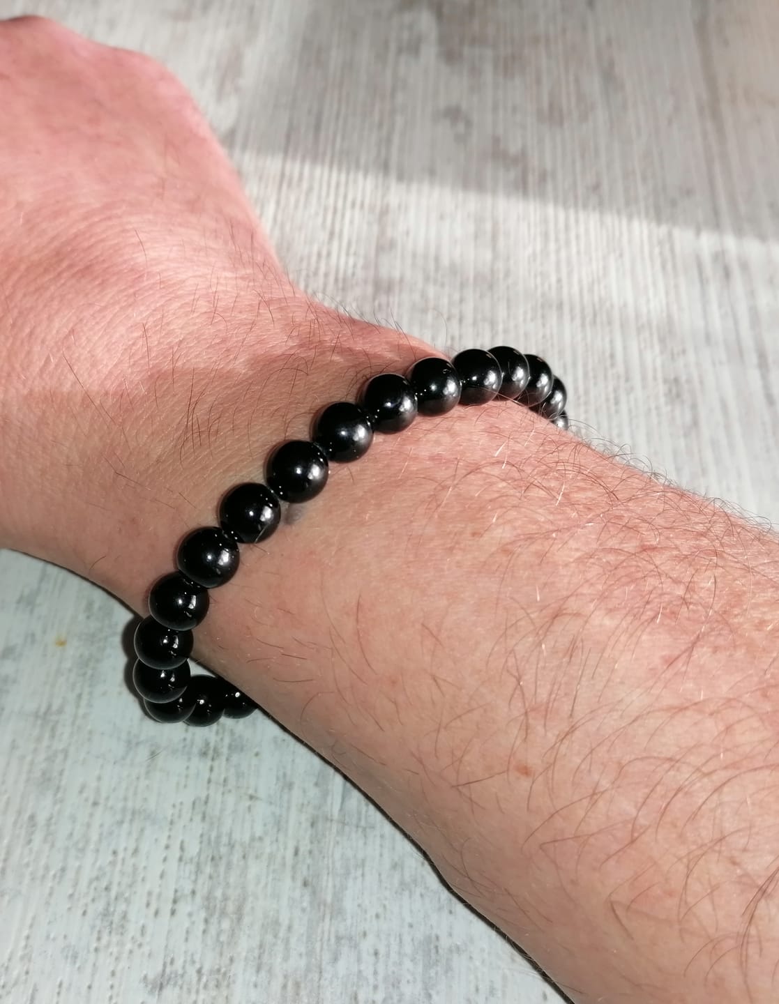 Customer photo review of Bracelet "Ancrage" en Tourmaline Noire