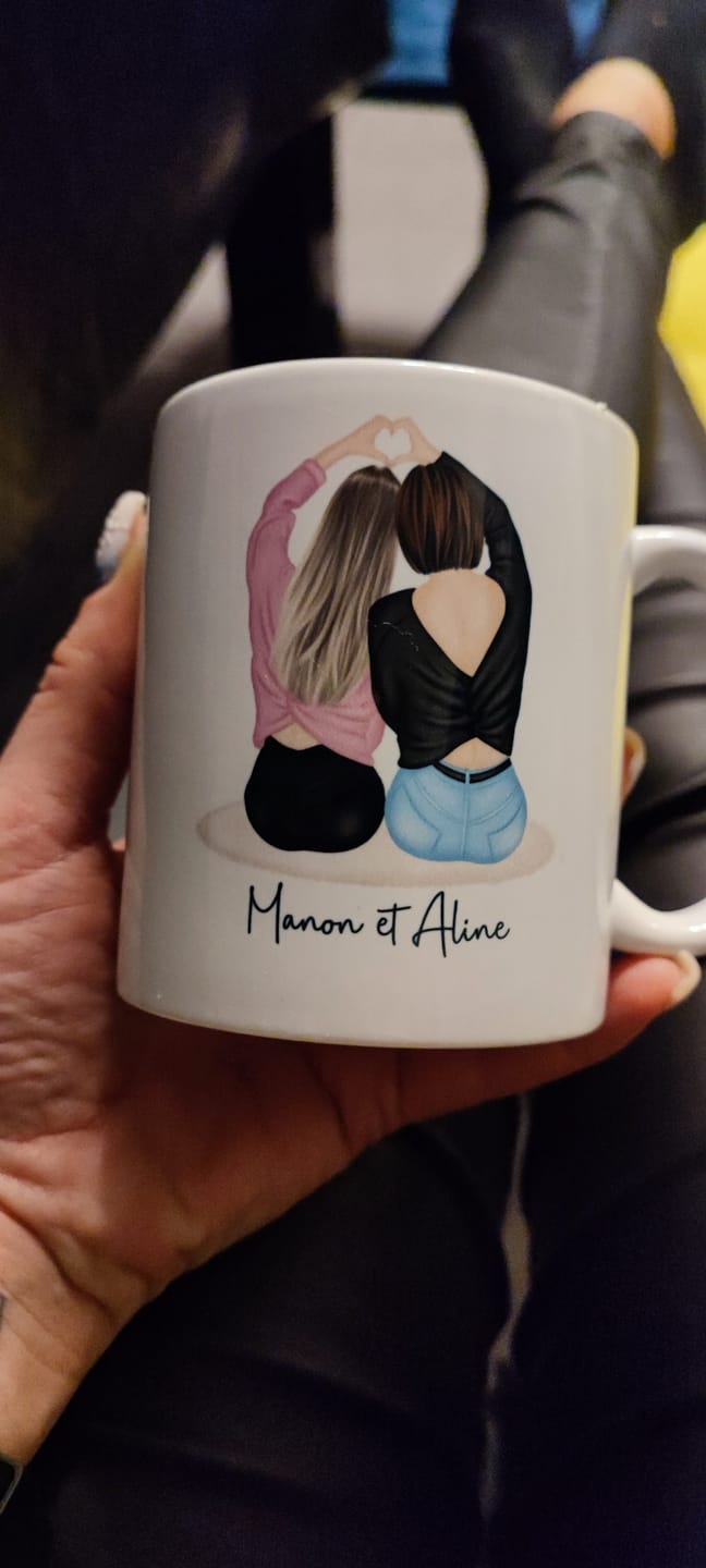 Customer photo review of Mug Personnalisé - Meilleures Amies