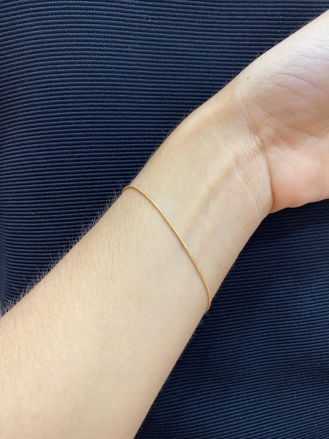 Customer photo review of Pulseras Cola de Ratón en Oro laminado 18k Para Pareja