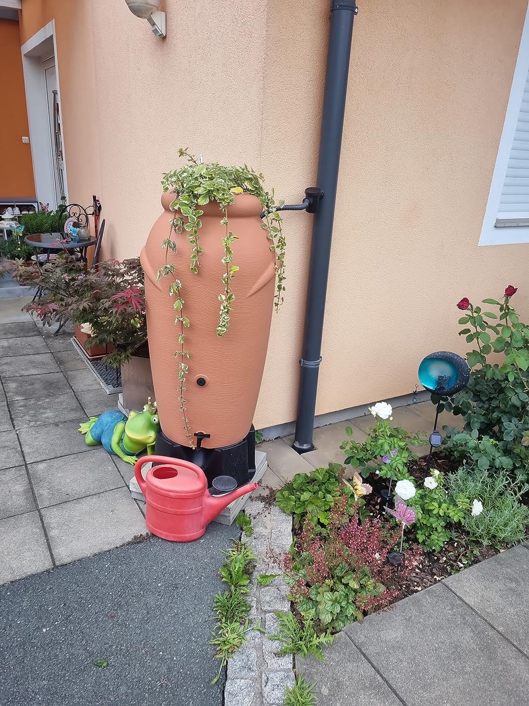 Kundenfoto: Rain barrel 210/360/440 liters - amphora design 