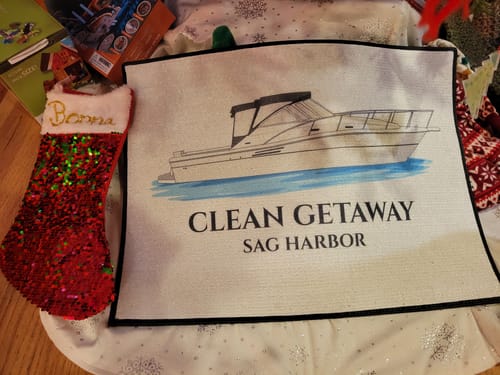 Customer photo review of Custom Indoor/Outdoor Dock Mat