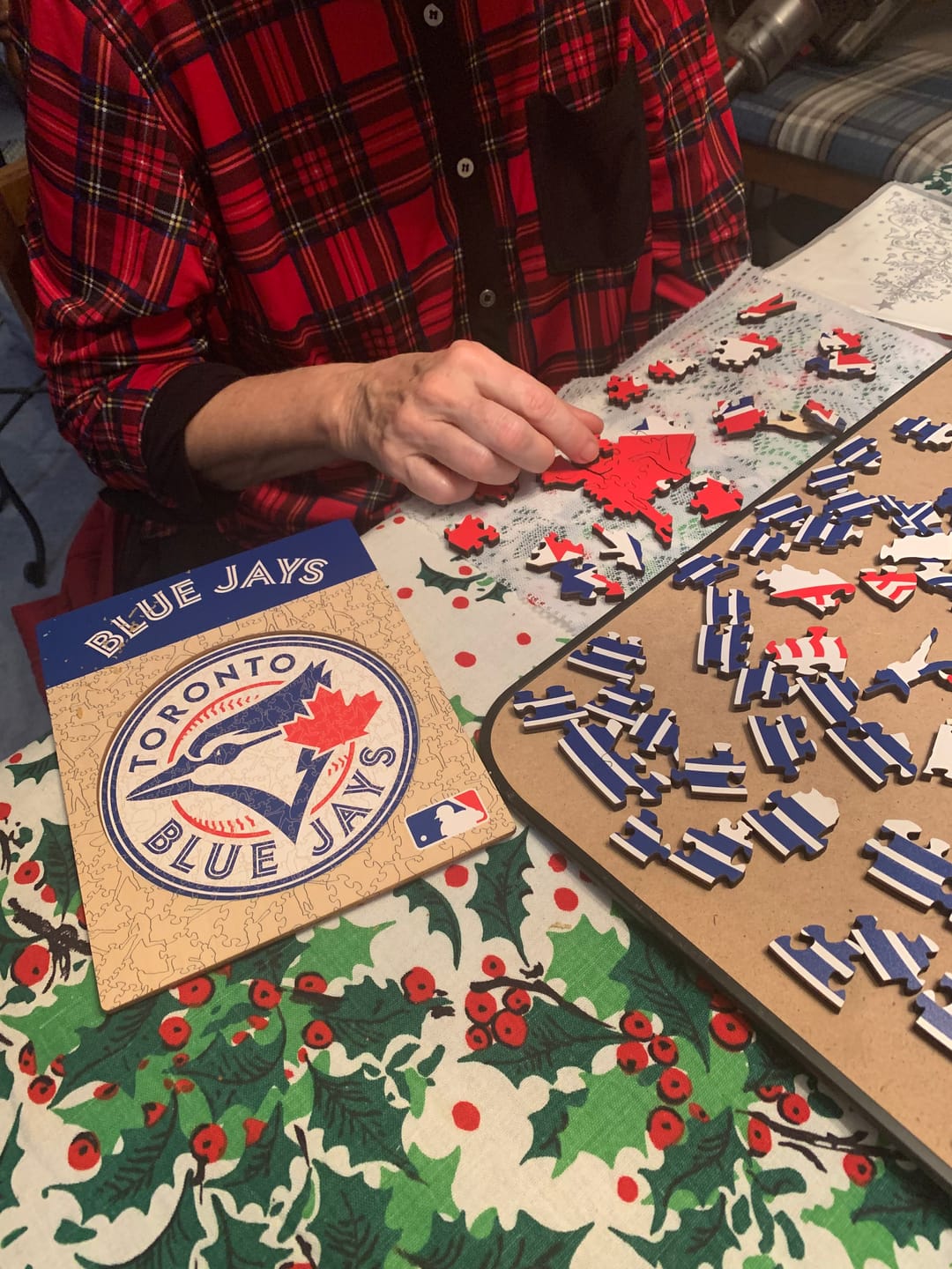 Customer photo review of Toronto Blue Jays™ - Wooden Puzzle