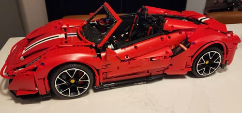 Customer photo review of Remote Controlled Convertible Italian Supercar 3607pcs