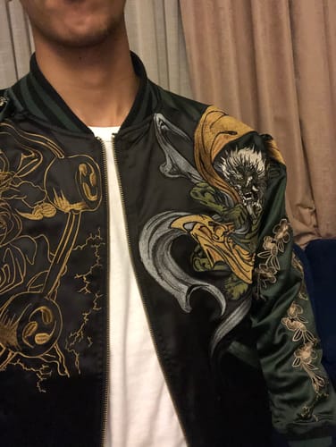 Customer photo review of Raijin & Fujin Sukajan Souvenir Jacket