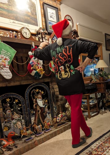 Customer photo review of Sassy Elf - Long Sleeve - Black