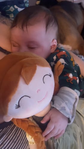 Customer photo review of Leyadoll Soft Plush Personalized Leya Doll, My First Baby Doll