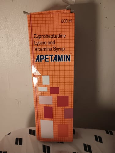 Customer photo review of Apetamin Vitamin weight gain syrup $16.99| Fast Shipping within 2 days