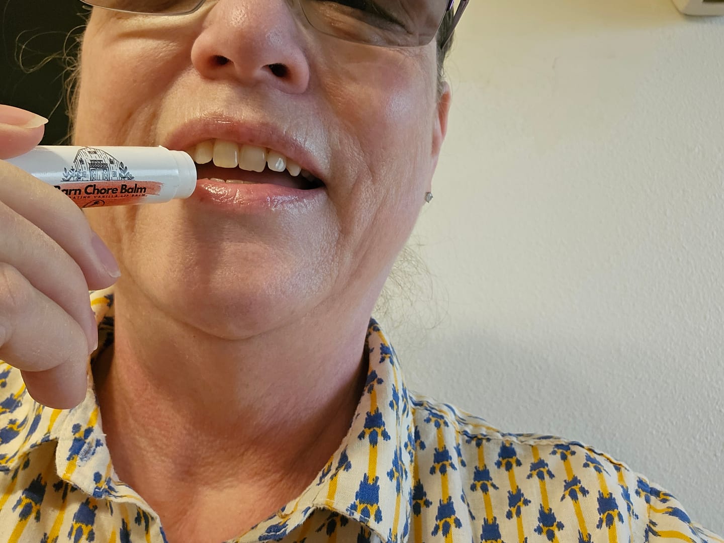 Customer photo review of Barn Chore Balm-Lip Balm
