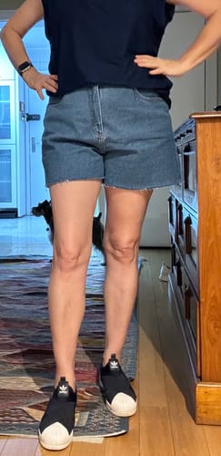 Mariana D. review of Short Jeans Samambaia Azul Médio image 1 out of 1