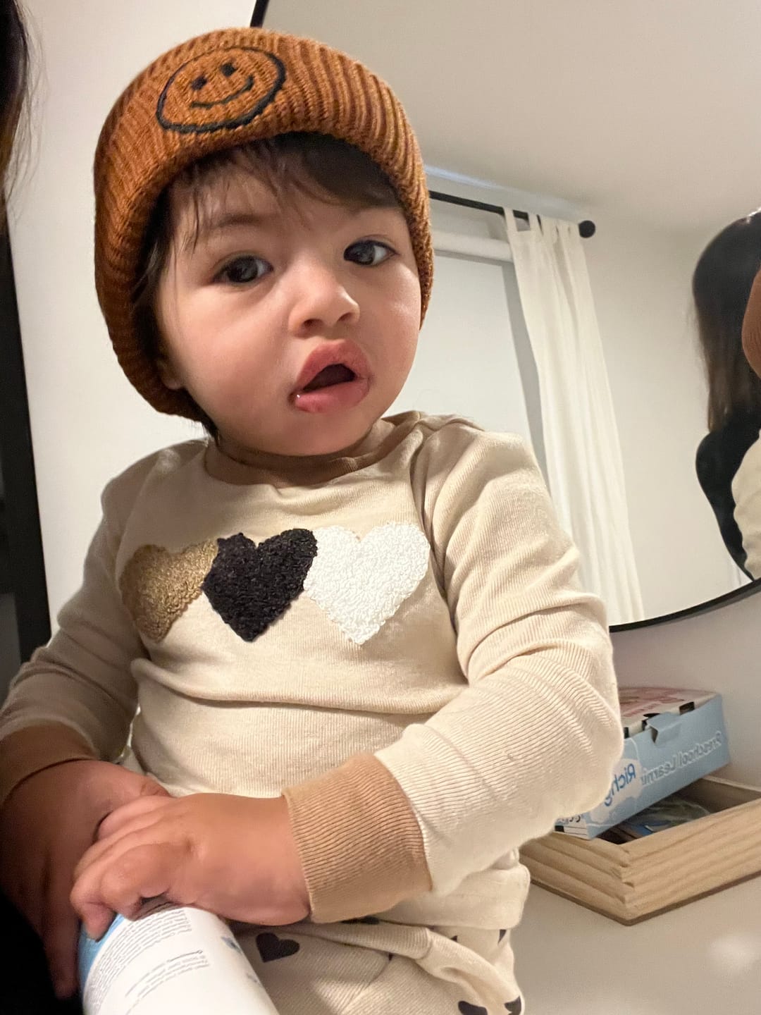 Customer photo review of Smiley Hat/Beanie