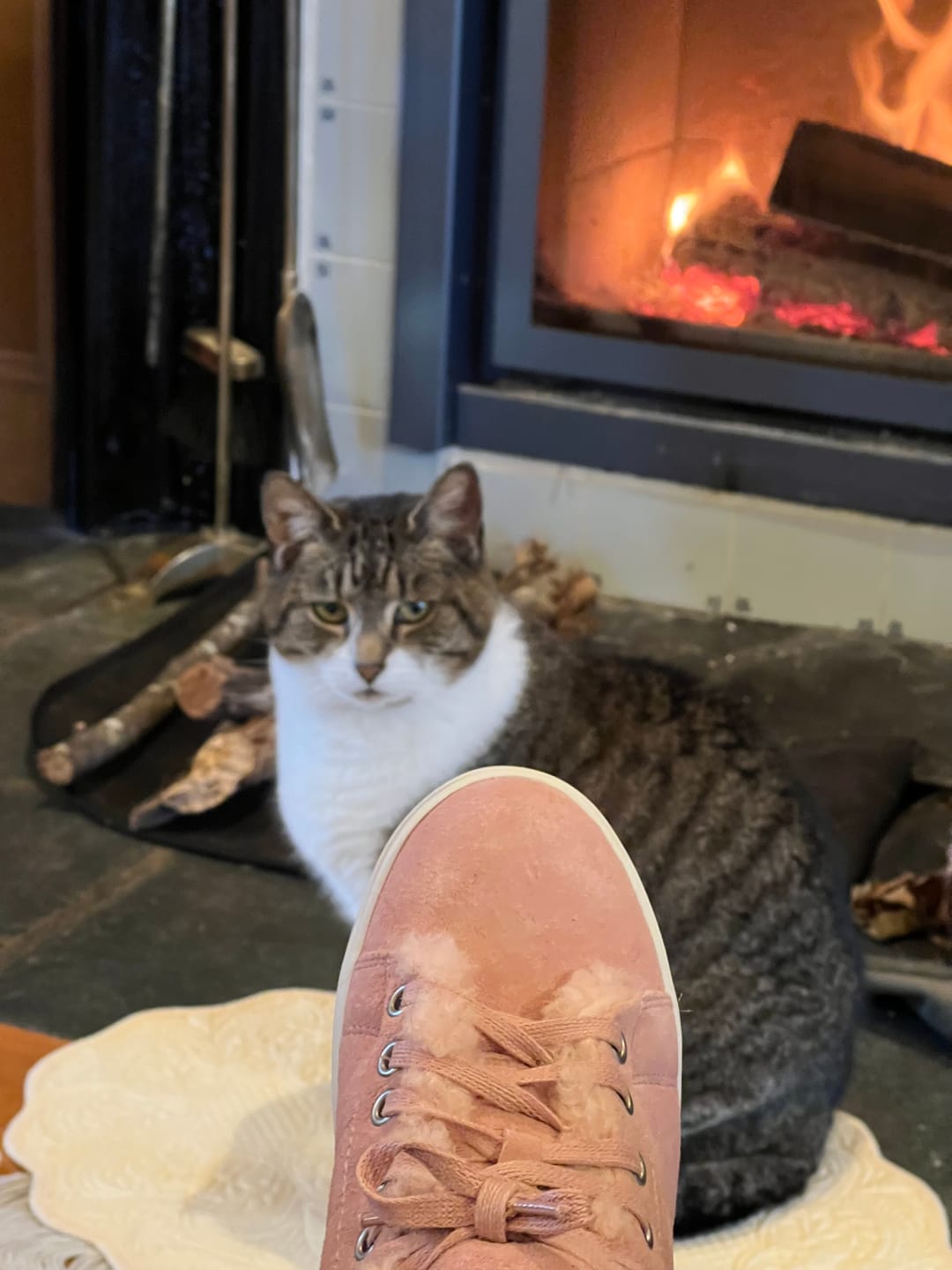 Customer photo review of LADIES HOLLY SHEEPSKIN SNEAKER