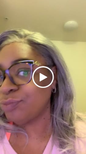 Customer video review of Luvwin Salt & Pepper Gray Beginner Friendly Glueless Straight Wig 100% Human Hair