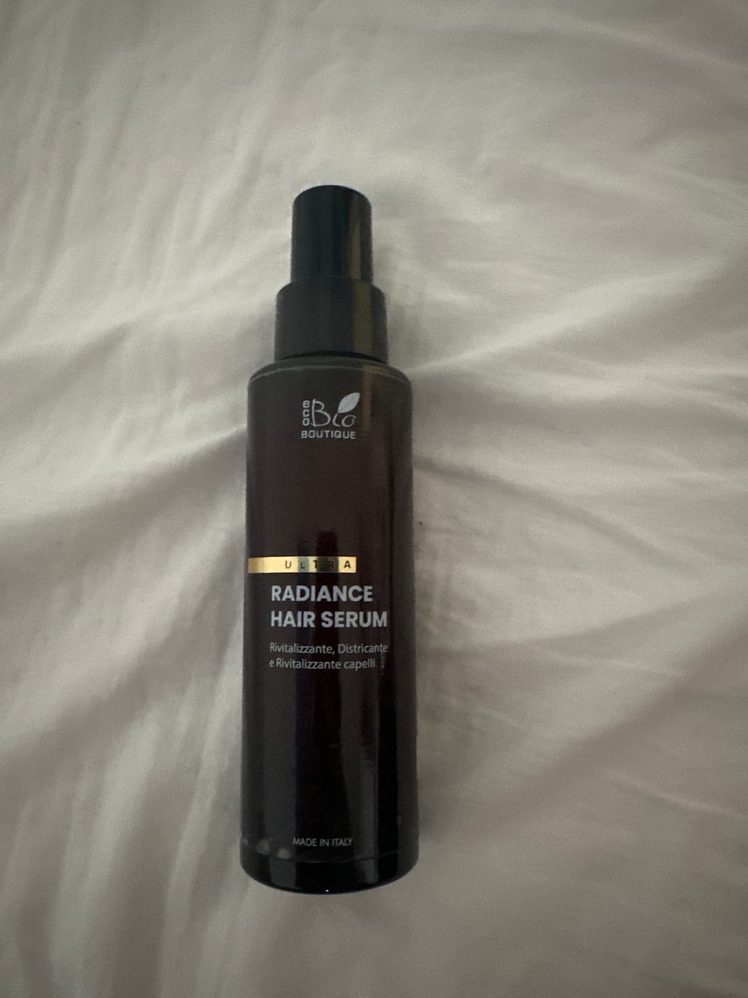 Customer photo review of Radiance Hair Serum