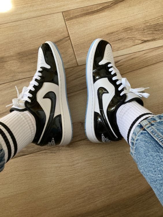 Customer photo review of Nike Air Jordan 1 Low SE Concord GS Women's