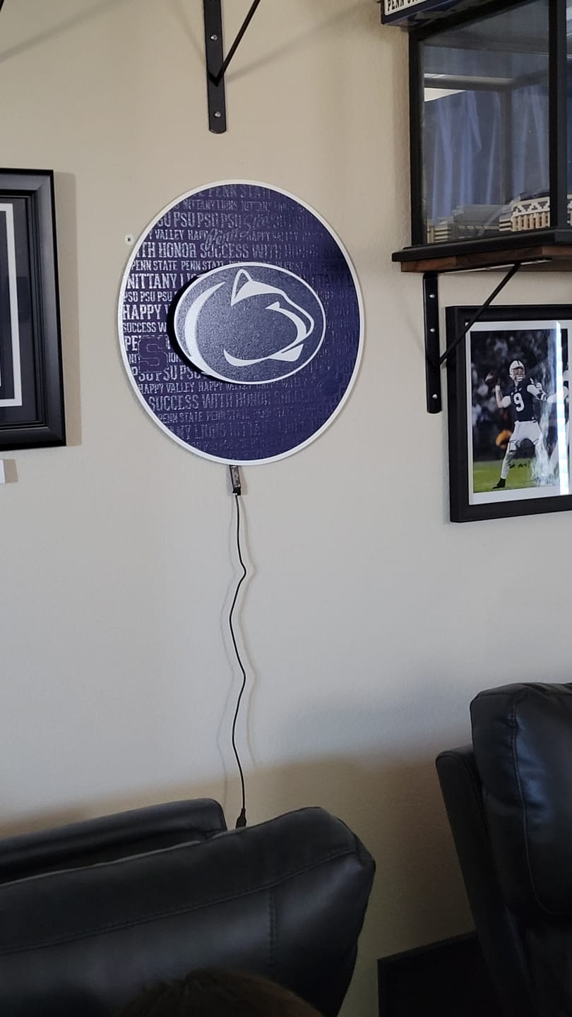 Customer photo review of Penn State CRAFT SERIES 3D Embossed Metal Wall Art