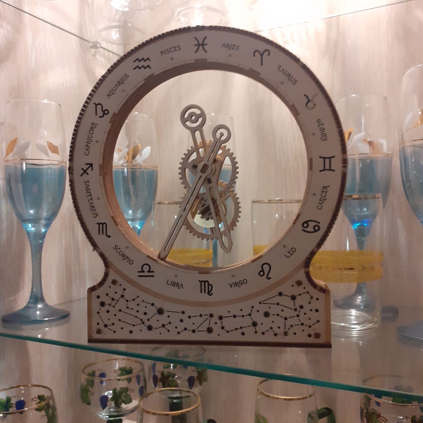 Customer photo review of Kinetic Clock: Zodiac