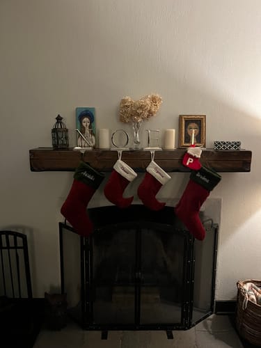 Customer photo review of Distressed Mantels