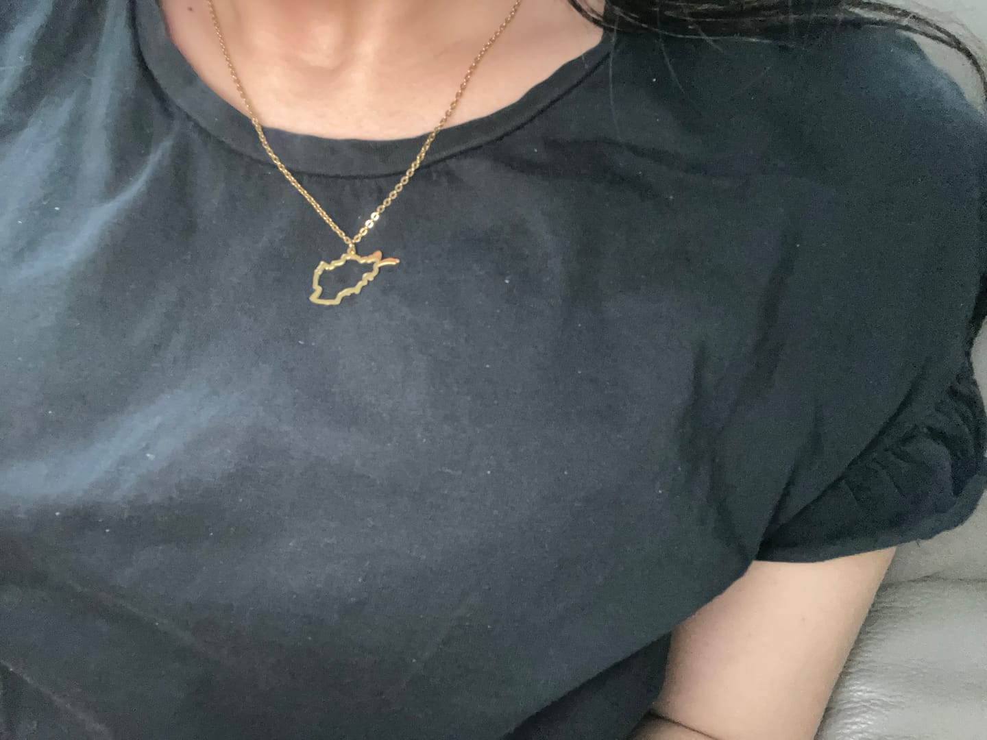 Customer photo review of Nations Kette | 18K vergoldet | Filigran