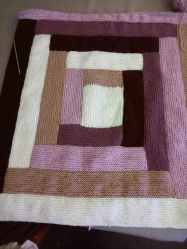 Customer photo review of 2023 Special Edition Blanket Knitting Box!