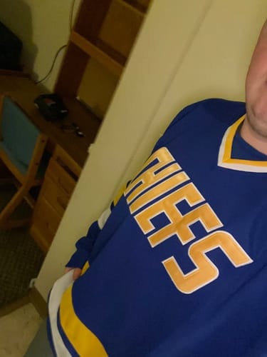 Customer photo review of Charleston Chiefs Hanson Brothers Slapshot Hockey Jersey