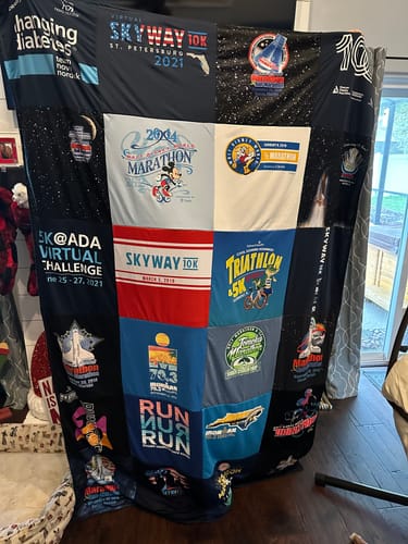 Customer photo review of Classic T-Shirt Blanket