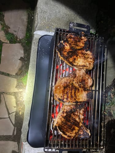 Customer photo review of YAK Charcoal Grill