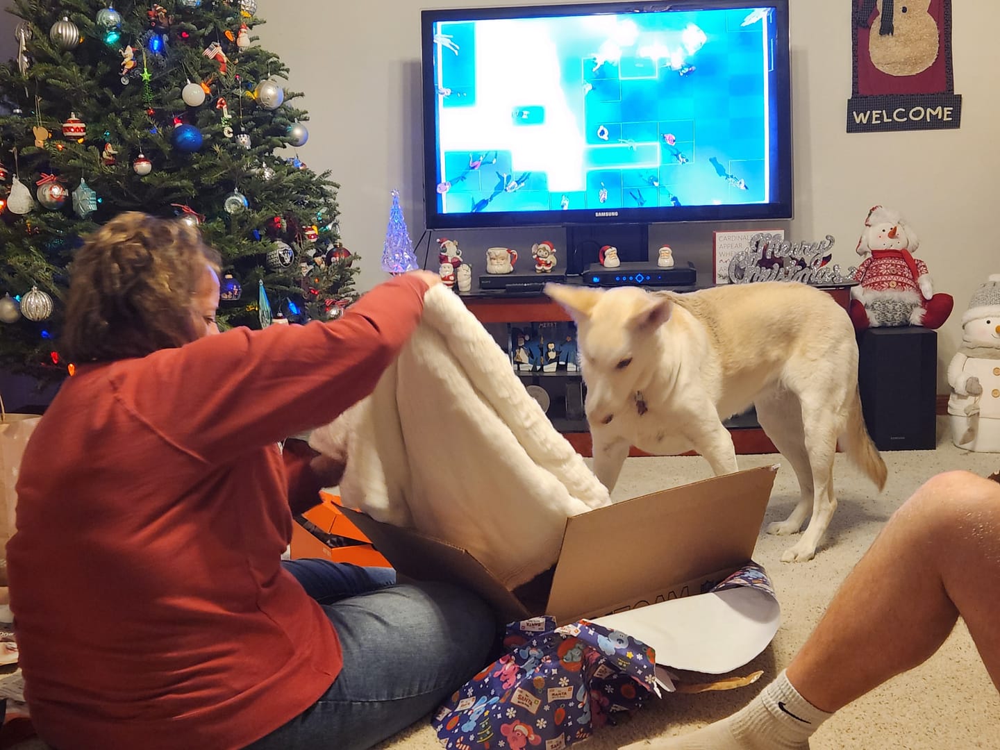 Customer photo review of Thank you - Personalized blanket