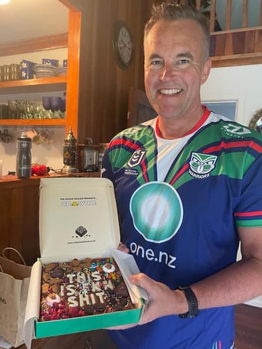 Customer photo review of Custom message loaded brownie