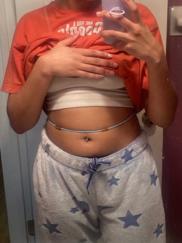 Customer photo review of Serenity Tie On Waist Beads