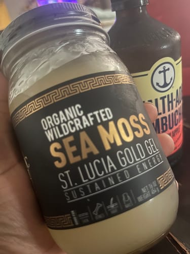 Customer photo review of St Lucia Gold Sea Moss Gel