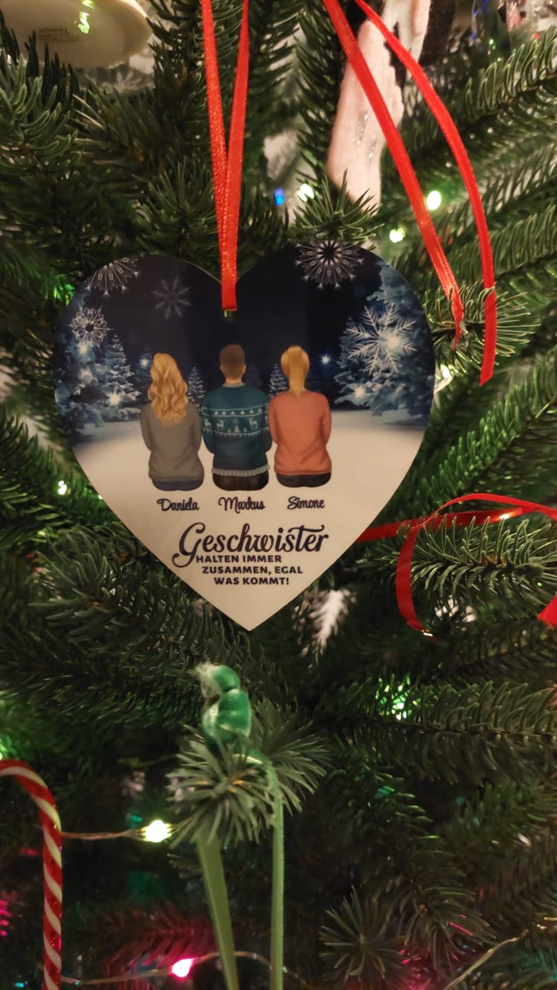 Customer photo review of Weihnachten mit der Familie - Familien-Baumschmuck