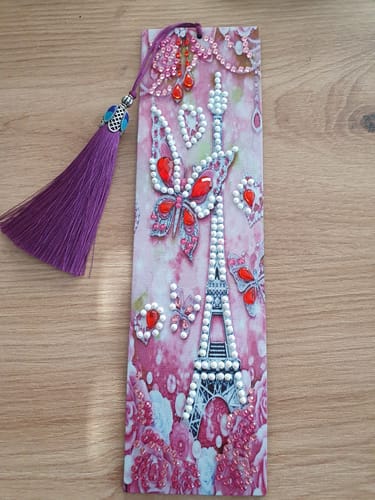 Customer photo review of Diamond Painting Lesezeichen Eiffelturm