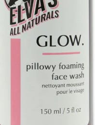 Customer photo review of GLOW. Pillowy Foaming Face Wash