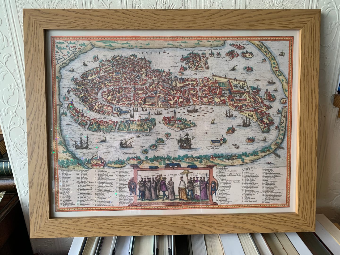 Customer photo review of Very Old Map of Venice, 1572 by Georg Braun - Venezia, Murano, Burano, Giudecca, Venetian Lagoon