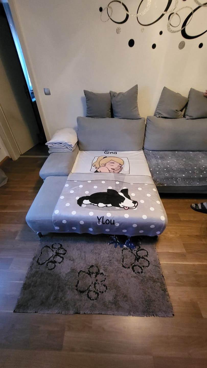 Customer photo review of Kuschelzeit mit Fellnasen Single - Individuelle Decke