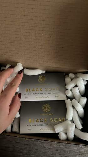 Customer photo review of BLACK SOAP - afrikanische schwarze Seife