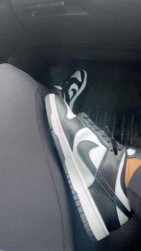 Customer photo review of Nike Dunk Low Retro White Black Panda Women's