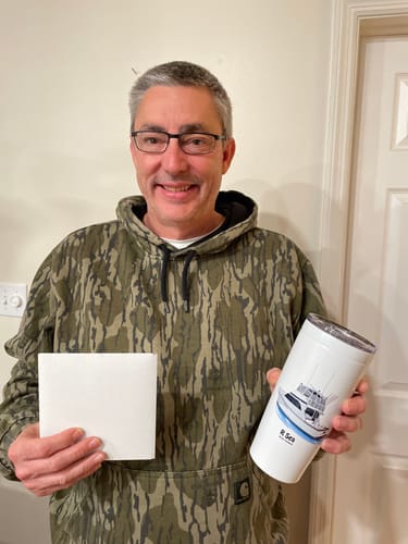 Customer photo review of Custom Digital Boat Artwork