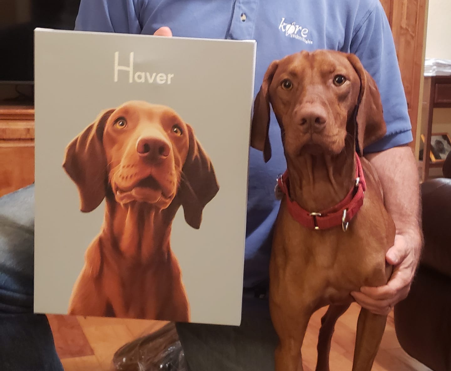 Customer photo review of Custom Pet Portrait - 1 Pet