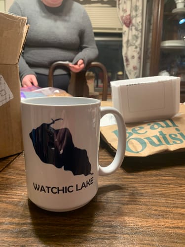 Customer photo review of Custom Lake Mug White 15oz.