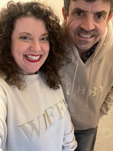 Customer photo review of Hubby Hoodie - Stone